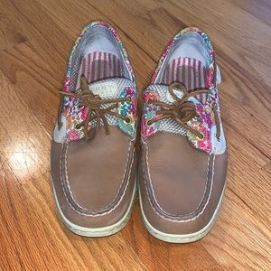 Colorful/ Floral Sperry Top-Siders